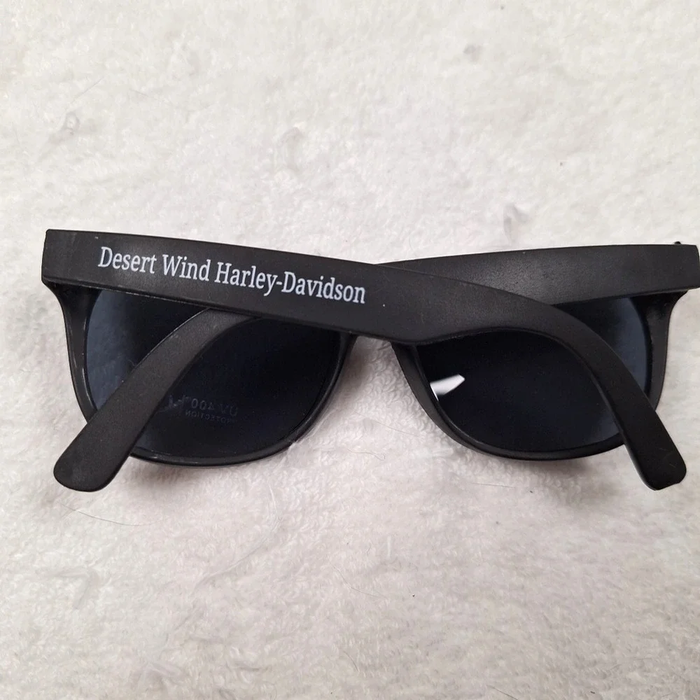 Harley-Davidson Dark Tint Black Plastic Frame Sun Glasses